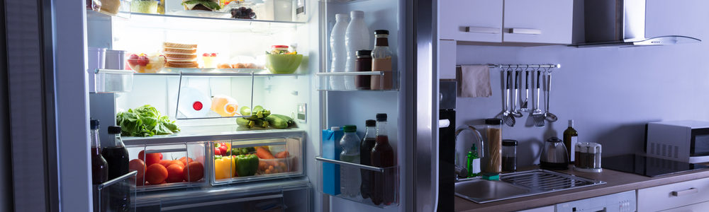 open refrigerator