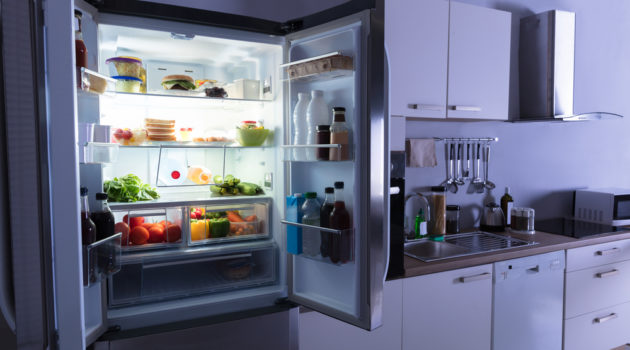 open refrigerator