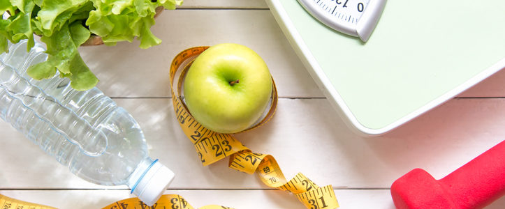 apple and weight scale