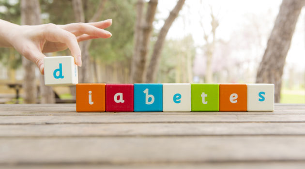 diabetes spelled out in blocks