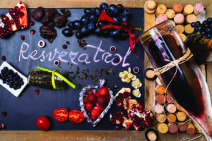 An array of antioxidants rich foods on a table top.