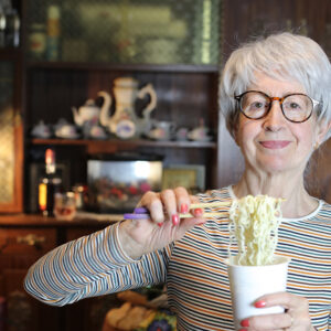 Woman eats processed noodles dish increasing type 2 diabetes risk